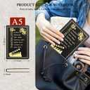 Theater Gifts,A5 Hardcover Leather Journal for Women - 200 Pages Premium Paper Notebook,Theater Journal with 180 Lay Flat Design for Daily Diary (Theater Black)