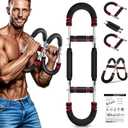 Twister Arm Trainer, Chest Workout Equipment Adjustable Shaker Twister Arm Trainer for Men Women, Portable Power Chest Clip Muscle Fitness with Detachable Design (60-90lb & 80-110lb,Red)