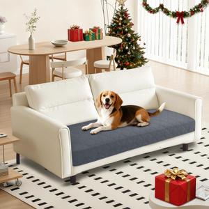CYCMACO Waterproof Dog Bed Cover Pet Blanket, Soft Couch Cover for Dogs Washable, Non-Slip Dog Blanket Protect Furniture Couch Sofa Car for Puppy Large Dogs Cat (30x53 Inch, Dark Grey)