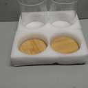 Food Storage Jars,2pack-105 Ounces3100ML -Stackable Glass Storage Containers Clear Glass Food Canister with Bamboo Lid Airtight For Serving Tea, Coffee, Flour, Sugar, Candy, Cookie, Spice and More