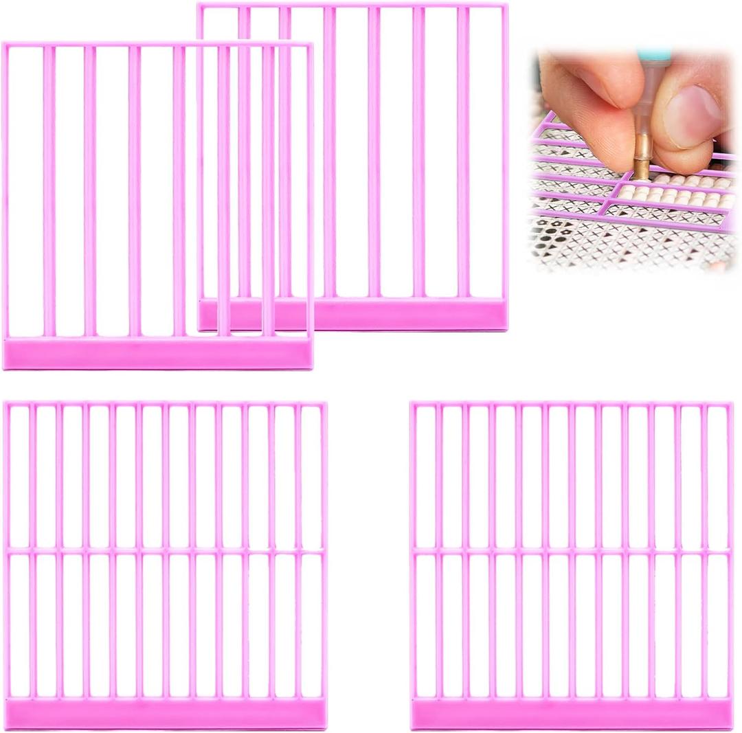 4 PCS Diamond Painting Ruler, Diamond Art Ruler Alignment Tool, Diamond Painting Tools for Full or Partial Diamonds, Diamonds Painting Enthusiasts, Diamond Painting Guide