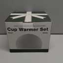 Coffee Mug Warmer & Kepwam Mug Set, 3 Temp Settings up to 167, Gravity Sensor & Light Display, Cup Warmer with 6H Auto Shut Off, Idealt Gift for Dad Mom, Beverage Warmer for Heats Coffee, Tea & More