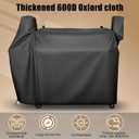 QuliMetal Grill Cover for Rectec DualFire 1200 Wood Pellet Smoker Grill - 600D Heavy-Duty Waterproof, UV and Fade Resistant Grills Cover for Rec Tec DualFire RT-1200 Grill Cover Accessories