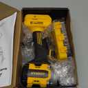 20V Cordless Impact Driver (Tool Only) Compatible with Dewalt Battery, 2390 In-lbs Max Torque Brushless 1/4" Impact Driver, Reverse Auto-Stop 12 Speed Impact Drill with LED Light, S2 Bits Set
