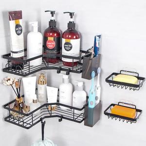 Fretrecy Shower Caddy, Adhesive Bathroom Organizer for Bathroom Storage & Home Decor & Kitchen,No Drilling, Rustproof Stainless Steel Shower Shelves Rack for Inside (6 unit)