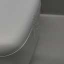 MUEE Hanging Compost Bin [1.3 Gal Solo Size] Food Scraps Collector with Slide Lid - Under Cabinet Small Trash Can for Coffee Station, RV & Studio Apartment - Matte White