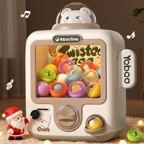 34 Pcs Vending Machine Kids Toys , Bears Electronic Game Toys for Girls 3 4 5 6 7 8 Year Old, Mini Vending Machine, Gumball Prize Machine Maker Game for Party, Gifts for Girls Age 3-5 4-6