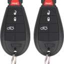 Vurkcy Key Fob Entry Remote Control Key Compatible with Chrysler 300, Dodge Charger, Challenger, Magnum, Replacement for M3N5WY783X IYZ-C01C, 4 Button (2)