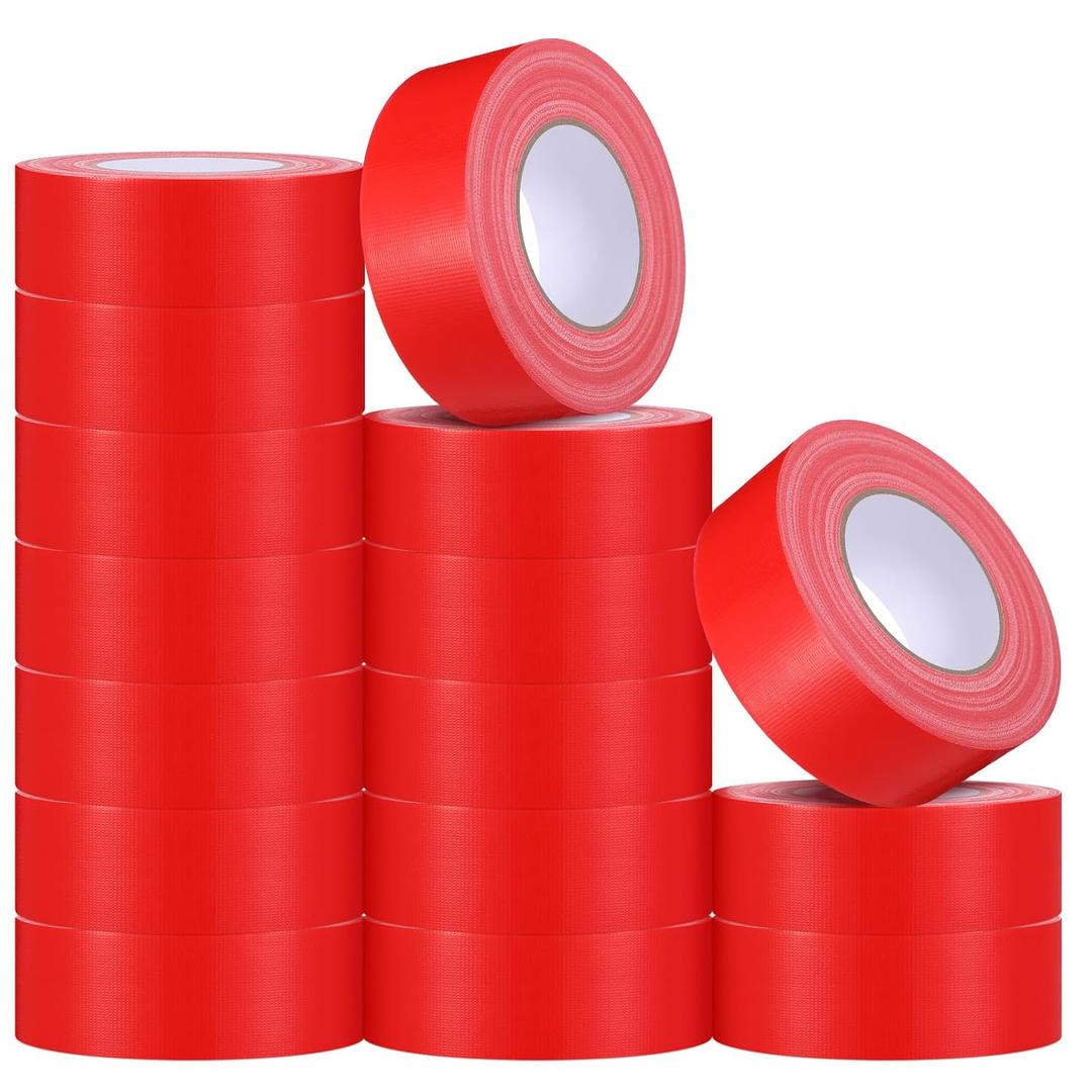Red Stucco Tape 1.89 Inch x 60 Yards x 24 Roll Pack Poly Tape