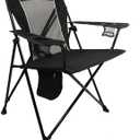 Kijaro Foldable Camping Chair, Vik Black, Polyester, Mesh, Steel, Portable, Durable, Unisex