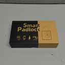 eLinkSmart Heavy Duty Smart Padlock with Key, Pad Lock with Code Keypad, Weatherproof Bluetooth RFID Keyless Electronic Digital Combination Lock for Gate Outdoor Fence Storage Unit Locker Shed Pool