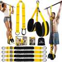 Heavy-Duty Pull Up Resistance Bands with Adjustable Resistance & Height, Dual Stable Foot Support Pedals, Assist Beginners in Pull Up Workout