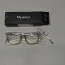 Gleyemor Blue Light Glasses for Men Women Trendy Square Frame Blue Light Blocking Lens Computer Glasses