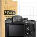 Mr.Shield [3-Pack] Screen protector for Sony Alpha a7RIII a7RIV A7R3 A9 A7RII A7SII A7III RX100 Camera [NOT fit For A7IV Camera] [Tempered Glass] [Japan Glass with 9H Hardness] Screen Protector