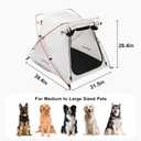 Portable Dog Tent for Large Pets up to 100lb or Multiple Pets, Waterproof Dog Tent Outdoor Lightweight with Carrying Bag, Fully Zipped Meshed Door and Window, for Camping, Beach, Backyard