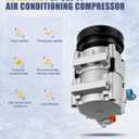 OCPTY AC Compressor for Hyundai Sonata 2.5L 1999-2001 | for Hyundai Sonata 2.7L 2002-2005 for Kia Optima 2.7L 2002-2006 57185 58185 1521757 376