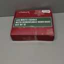 Kithouse 12 Pack Christmas Window Candles Lights with Timer Battery Operated Electric LED Taper Candles Flameless,Sliver Candlestick, Suction Cups,24 PCS Battery Included,Christmas Bow& Gift Box (Silver)