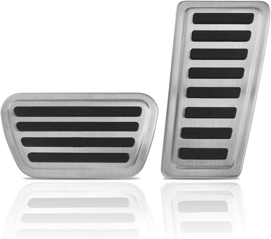 Accelerator Brake Pedal Cover Compatible for Dodge Ram 1500 2019-2026 Accessories (Not fit Ram 1500 Classic) Gas Foot Pedal Pad Cover Anti Skip Mat
