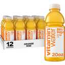 vitaminwater Zero Sugar Rise Orange Nutrient Enhanced Flavored Water Beverage, 20 fl oz Bottles, 12 Pack, Best By: 24 NOV 2025