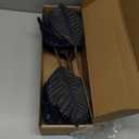 Pretty Jolly 11 inch Large Christmas Glitter Poinsettia Flowers Artificial Gold Flowers Artificial for Decoration Xmas Flowers Christmas Tree Decoration New Year Ornaments Navy 6pcs