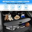 MIALUTY Cargo Cover for 2018-2024 BMW X3 Retractable Trunk Cover X3 Accessories Anti-Peeping Anti-Theft Privacy Screen, Trunk Luggage Shield Shade Carbon Fiber Texture