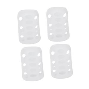 4pcs Silicone Baby Bottle Cover Anti-Slip Shockproof Feeding Bottle Sleeves Soft and Protective 3.34 * 2.24 * 2.24inch
