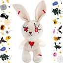 for Him, Cute Plush Rabbit Stuffed Animal, Christmas Decorations Outdoor, Crazy Rabbit Creepy Spooky Bunny, for Kids, Adults, Teens