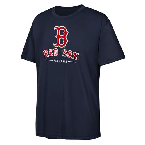 MLB Kids Youth 4-20 Official Team Spirit Premier T-Shirt (Size 5/ 6, Regular, Boston Red Sox - Navy)