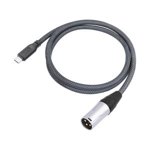 24Bit/96Khz USB c to XLR Male Audio Cable,USB C Smartphone/Laptop to XLR Male Output Cable for Amplifier, Speaker, Mixer Console, etc 3.3 FT