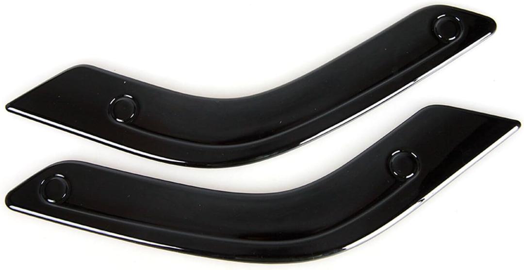 1Pair Interior Door Grab Handle Inserts Cover Trim for 2011-2018 Jeep Wrangler JK (Black)