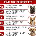 WAUDOG Ultra Soft Rolled Leather Dog Collar - Soft Padded for Small and Medium Breeds - Puppy Collar for Male and Female Dogs