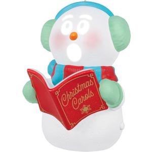 Hallmark Keepsake Christmas Ornament 2024, Caroling Snowman Musical With Light, Snowman Collectors Gifts