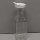 EcoQuality 54oz Clear Plastic Water Carafe Pitchers with Flip Top Lid 1 PACK - Square Base Juice Beverage Container Bottle with Spout For Mimosa Bar, Lemonade, Smoothies, Cold Brew, Milk, Iced Tea