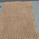 TYUU Waffle Bath Mat, Boho Bathroom Rugs Non Slip Washable Super Absorbent Quick Dry Bath Mat Farmhouse Bathroom Decor, 24"x16" Light Peach