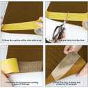 2 Rolls Double Sided Rug Tape to Fasten Area Rug 2 Inch x 66 Feet, Non Slip Rug Gripper Fabric Tape for Outdoor Carpet, Making DIY Crafts, Paste Photo