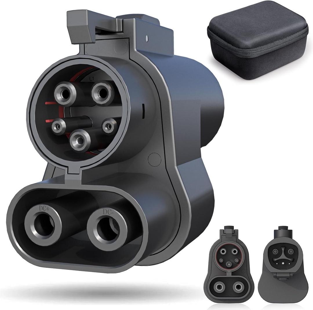 Tesla Supercharger Adapter NACS to CCS1 Adapter, Max 500A/1000V 250 KW Fast Charge CCS1 EV at Tesla Superchargers, CCS to Tesla Adapter Fit for Ford Rivian GM Volvo Polestar EVs