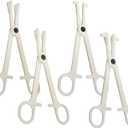 4Pieces Set Disposable Piercing Clamps Set Professional Septum Clamps Piercing Forceps Piercing Clamps for Belly Navel Ear Piercing Septum Eyebrow Tongue Nose Piercing
