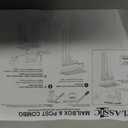 Architectural Mailboxes Classic Plastic Mailbox and Post Kit, GCL100MAM, Mocha