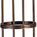 Evergreen Garden 5 ft Metal Garden Obelisk Trellis for Climbing Plants Vines, Clematis & Flowers | Outdoor & Indoor Plant Trellis for Potted Plants | Floral Pattern Arch Trellis (Antique Copper)