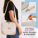 Large Bible Cover for Women - 8 x 12 x 2 inches. Journal Case, Bible Cover, Bible Case with Handles, Bible Carrying Case, Book Protector for Book Lovers,