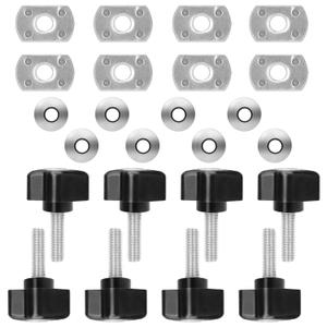 Universal Hard Top Bolts - Quick Removal Fastener Thumb Screws | No Tools Required | Installs in Seconds, Compatible with Jeep Wrangler YJ TJ JK Unlimited Sahara Rubicon (Pack of 8)