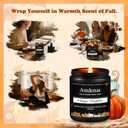 2 x Vintage Pumpkin Candle  Warm Holiday Pumpkin Scent, Cozy Christmas Winter Seasonal Candles for Home, Hand-Poured Soy Candles for Christmas Dcor & Cozy Gifting (Black-7oz)