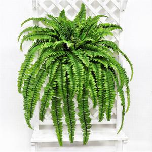 Large Artificial Boston Fern 68" Fake Ferns Silk Artificial Plants for Outdoor Planter Patio Home Office Garden Porch Faux Greenery Decor