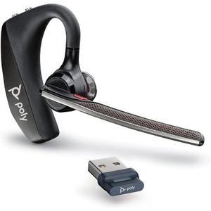 Poly Voyager 5200 UC Wireless Headset & Charging Case (Plantronics) - Single-Ear Headset w/Noise-Canceling Mic - Connect Mobile/Mac/PC via Bluetooth - Works w/Teams, Zoom Poly Voyager 5200 UC Wireless Headset & Charging Case (Plantronics) - Single-Ear Headset w/Noise-Canceling Mic - Connect Mobile/Mac/PC via Bluetooth - Works w/Teams, Zoom
