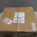 Mxfurhawa Faux Fur Storage Ottoman Round Furry Vanity Stool Marble Grain Tray Coffee Table Compact Footrest Stool with 4 Metal Legs Soft Makeup Seat Foot Stools for Living Room Bedroom Entryway Pink