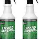 Exterminators Choice Lizard Defense Spray for Lizards & Geckos - 32 fl oz 2-Pack - Barrier That Keeps Geckos Away - Safe Around Kids & Pets