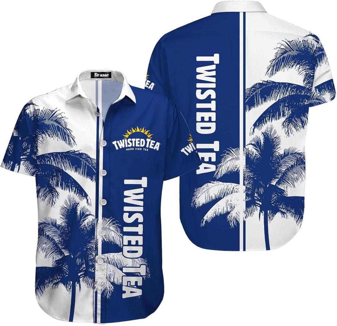 Crown Fan Hawaiian Shirts for Men and Women, Tropical Summer Beach Shirt, Crown Lovers Button Shirt, Holiday Shirt (XXXL)