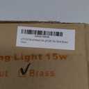 LETS DEC Flush Mount Ceiling Light with Remote, 12inch 15w 1800lumen Indoor Adjustable Industrial Ceiling Light 3000k/4500k/6000k,Black and Gold Finish for Gallery Cafe Balcony Dining Room etc.