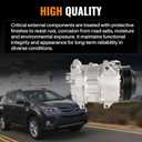 198310 Air Conditioner AC Compressor with Clutch Compatible with Toyota RAV4 2.5L L4 2013 2014 2015 2016 2017 2018 Replace CO29184C 8832042140 197310 8832042150