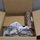 GOSO Drum Leopard Lamp Shades for Table Lamps Set of 2 Medium- Yellow Polka Dots Fabric DIY Lampshades -13" Top x 13" Bottom x 10" High (Spider) Required Assembly Art Deco-Mid-Century Shade